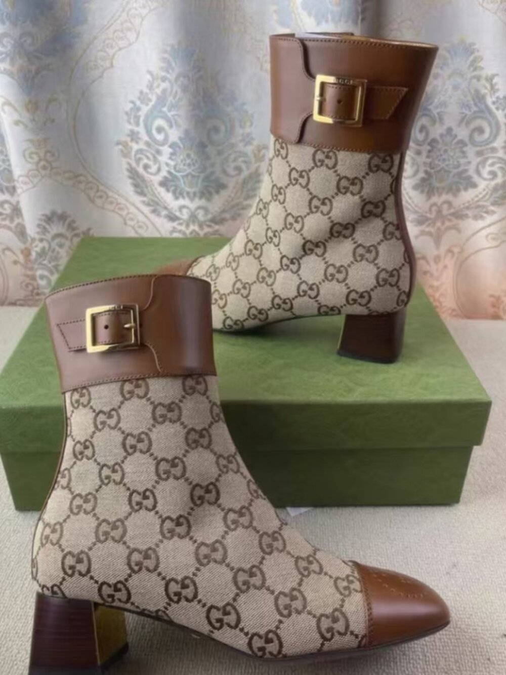 Gucci Canvas Ankle Boots